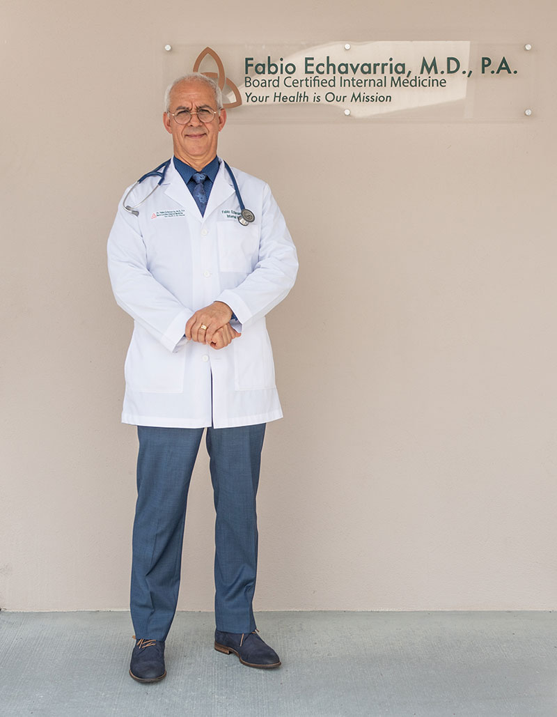 Fabio Echavarria, MD. Board Certified Internal Medicine